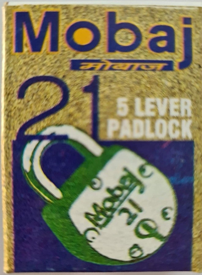 Mobaj Padlock No21® (Size-21MM)(Grey, Green, Red & Black Colour)(Material-Mild Steel) - Image 5